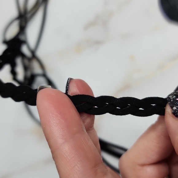 Headband braided with hanging feather new - Picture 5 of 7